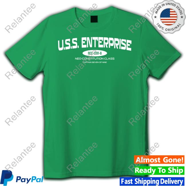 Trekkie Bill U.S.S. Enterprise Ncc-1701-G Neo-Constitution Class Captain Seven Of Nine Shirt